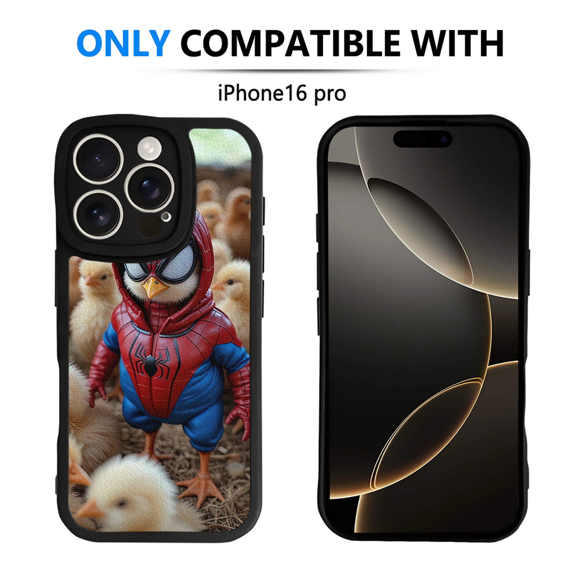 Spider Man スパイダーマン 【iPhone 16シリーズ対応】シリコンスマホケース（レザー調） 材質：シリコン